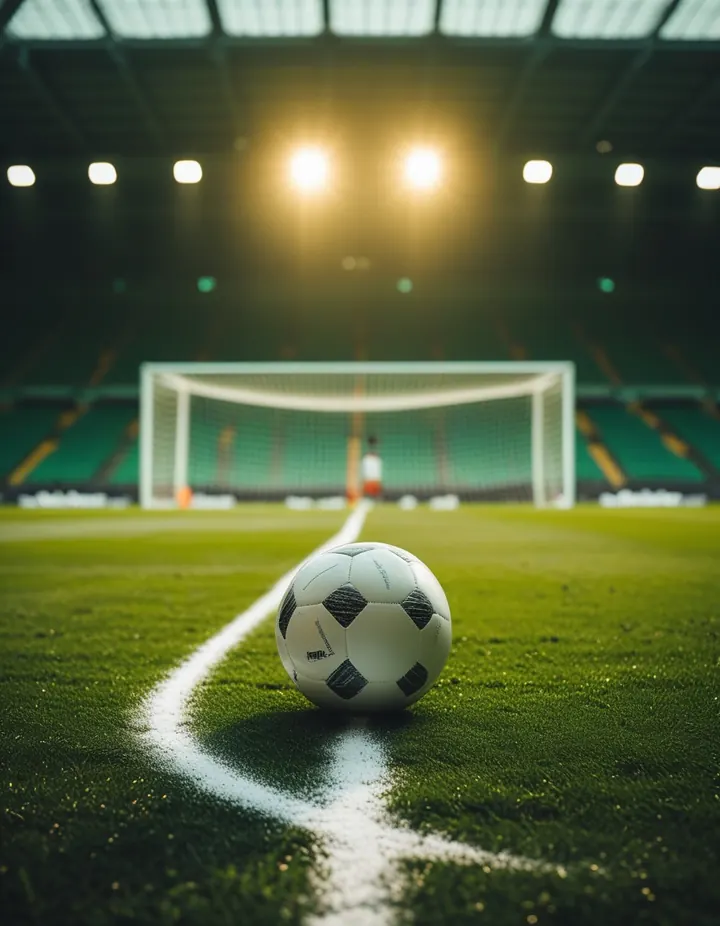 A ball on the edge of the box before a free kick